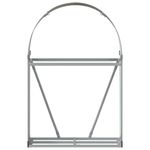 Casa si Gradina - Termice - Sobe, Seminee si accesorii - Accesorii seminee si sobe - Suport pentru busteni, maro, 80x45x120 cm, otel galvanizat - Infinity.ro