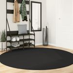 Casa si Gradina - Textile si covoare - Covoare - Covoare casa - Covor HUARTE, fir scurt, moale si lavabil, negru, Ø 200 cm - Infinity.ro