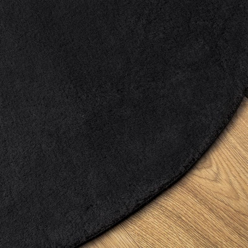 Casa si Gradina - Textile si covoare - Covoare - Covoare casa - Covor HUARTE, fir scurt, moale si lavabil, negru, Ø 200 cm - Infinity.ro
