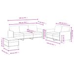 Casa si Gradina - Mobilier - Seturi de mobilier - Seturi living - Set de canapele, 3 piese, negru, catifea - Infinity.ro