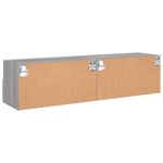 Casa si Gradina - Mobilier - Comode si corpuri - Comode - Comode TV de perete, 2 buc., gri sonoma, 60x30x30 cm, lemn - Infinity.ro