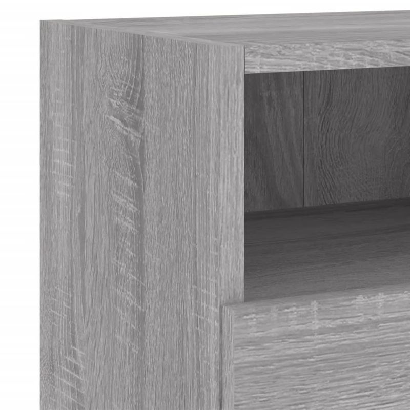 Casa si Gradina - Mobilier - Comode si corpuri - Comode - Comode TV de perete, 2 buc., gri sonoma, 60x30x30 cm, lemn - Infinity.ro