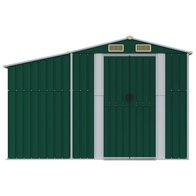 Casa si Gradina - Gradina si terasa - Casute de gradina - Sopron de gradina, verde, 277x279x179 cm, otel zincat - Infinity.ro