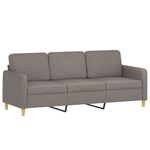 Casa si Gradina - Mobilier - Seturi de mobilier - Seturi living - Set de canapea cu perne, 4 piese, gri taupe, material textil - Infinity.ro