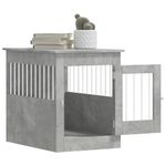 Petshop - Accesorii petshop - Culcusuri si custi - Custi interior si exterior - Lada pentru caini, gri beton, 55x80x68 cm, lemn compozit - Infinity.ro