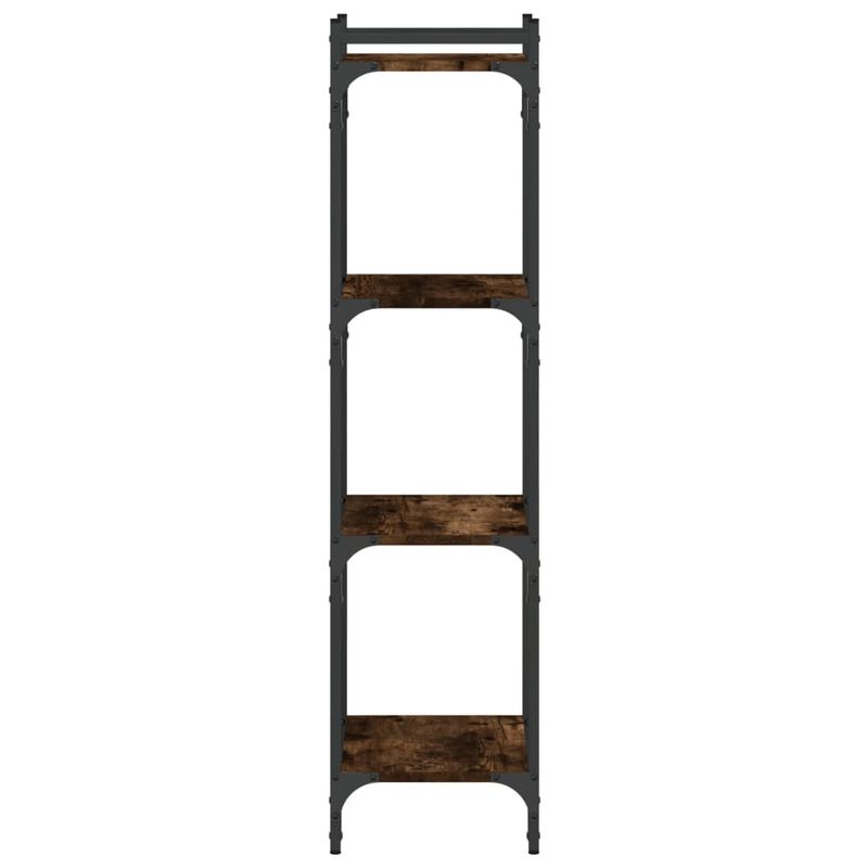 Casa si Gradina - Mobilier - Biblioteci si rafturi - Biblioteci - Biblioteca 4 niveluri stejar afumat 40x30x120 cm lemn prelucrat - Infinity.ro