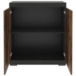 Casa si Gradina - Mobilier - Dulapuri si sifoniere - Dulapuri - FMD Comoda cu 2 usi, gri si stil antichizat, 80x34,9x89,9 cm - Infinity.ro