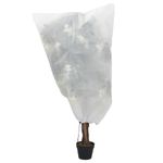 Casa si Gradina - Gradinarit si plante - Unelte gradinarit - Accesorii pentru unelte gradinarit - Huse de fleece pentru plante cu snur 4 buc 70 g/m² 0,8x1,2 m, alb - Infinity.ro