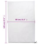 Casa si Gradina - Gradinarit si plante - Unelte gradinarit - Accesorii pentru unelte gradinarit - Huse de fleece pentru plante cu snur 4 buc 70 g/m² 0,8x1,2 m, alb - Infinity.ro