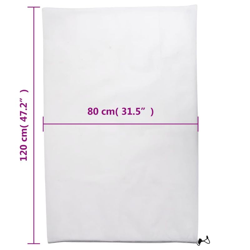 Casa si Gradina - Gradinarit si plante - Unelte gradinarit - Accesorii pentru unelte gradinarit - Huse de fleece pentru plante cu snur 4 buc 70 g/m² 0,8x1,2 m, alb - Infinity.ro