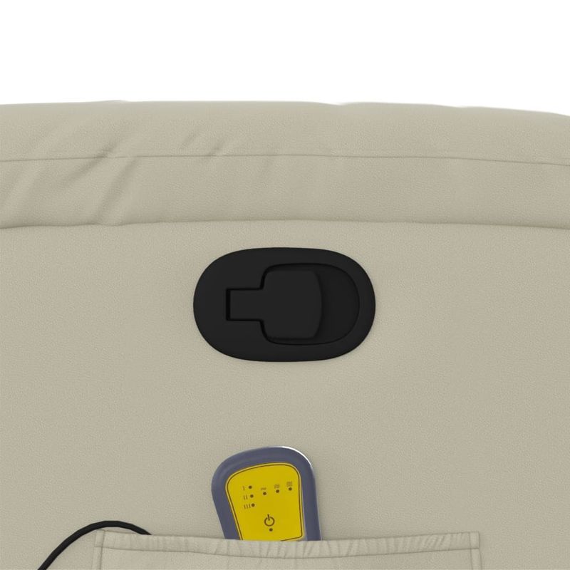 Ingrijire personala si Cosmetice - Sanatate si wellness - Articole wellness - Fotolii de masaj - Fotoliu de masaj rabatabil, crem, piele ecologica - Infinity.ro