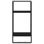 Casa si Gradina - Mobilier - Biblioteci si rafturi - Rafturi - Raft de perete cu bare, negru, 30x25x65 cm - Infinity.ro