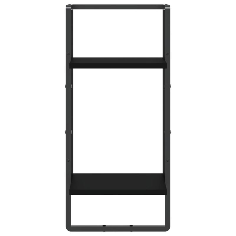 Casa si Gradina - Mobilier - Biblioteci si rafturi - Rafturi - Raft de perete cu bare, negru, 30x25x65 cm - Infinity.ro