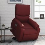 Casa si Gradina - Mobilier - Scaune si fotolii - Fotolii - Fotoliu rabatabil electric cu ridicare, rosu vin - Infinity.ro
