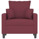 Casa si Gradina - Mobilier - Scaune si fotolii - Fotolii - Fotoliu canapea, rosu vin, 60 cm, material textil - Infinity.ro