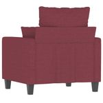 Casa si Gradina - Mobilier - Scaune si fotolii - Fotolii - Fotoliu canapea, rosu vin, 60 cm, material textil - Infinity.ro