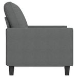 Casa si Gradina - Mobilier - Canapele si coltare - Canapele - Canapea cu 2 locuri, gri inchis, 120 cm, material textil - Infinity.ro