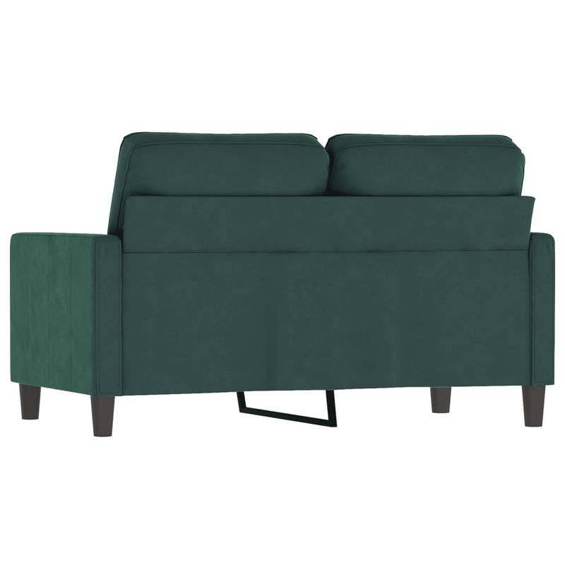 Casa si Gradina - Mobilier - Canapele si coltare - Canapele - Canapea cu 2 locuri, verde inchis, 120 cm, catifea - Infinity.ro