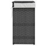 Market - Spalare si intretinere rufe - Uscatoare de rufe si accesorii - Cos de rufe cu capac, gri, 46x33x60 cm, poliratan - Infinity.ro
