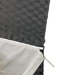 Market - Spalare si intretinere rufe - Uscatoare de rufe si accesorii - Cos de rufe cu capac, gri, 46x33x60 cm, poliratan - Infinity.ro