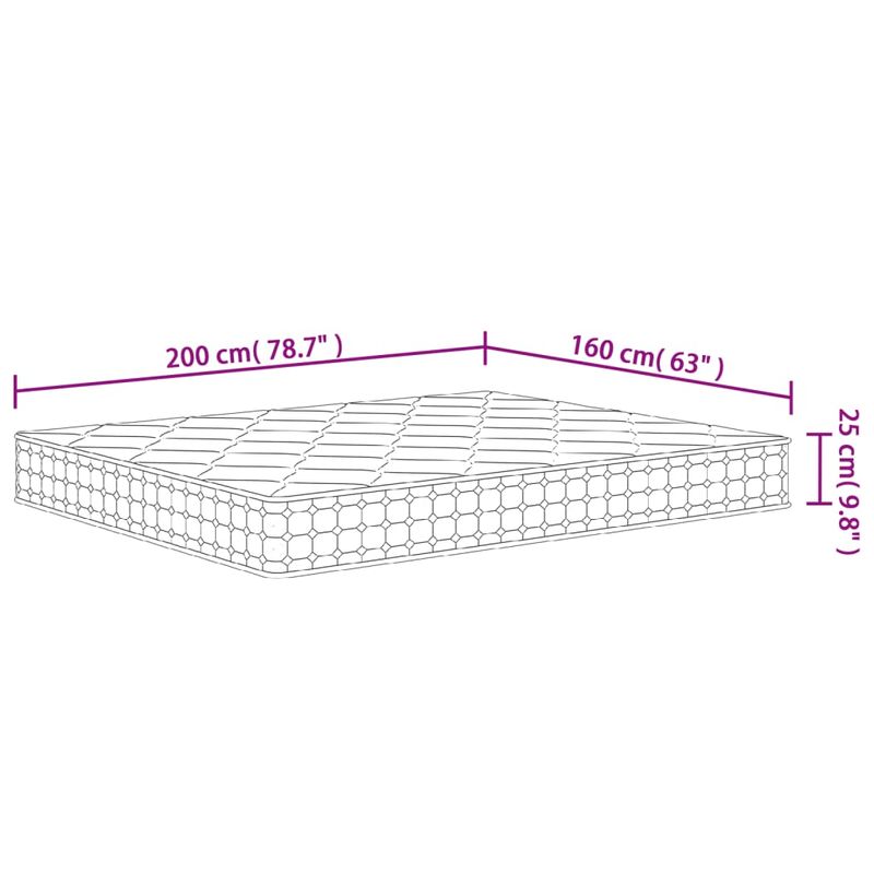 Casa si Gradina - Mobilier - Saltele si somiere - Saltele - Saltea arcuri buzunar Super King Size fermitate medie 160x200cm - Infinity.ro
