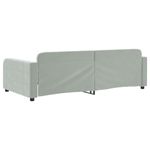 Casa si Gradina - Mobilier - Paturi si accesorii - Paturi - Cadru de pat, gri deschis, 100x200 cm, catifea - Infinity.ro