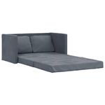 Casa si Gradina - Mobilier - Canapele si coltare - Canapele - Canapea extensibila de podea 2 in 1, gri inchis, 122x204x55 cm - Infinity.ro