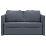 Casa si Gradina - Mobilier - Canapele si coltare - Canapele - Canapea extensibila de podea 2 in 1, gri inchis, 122x204x55 cm - Infinity.ro