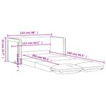 Casa si Gradina - Mobilier - Canapele si coltare - Canapele - Canapea extensibila de podea 2 in 1, gri inchis, 122x204x55 cm - Infinity.ro
