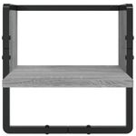 Casa si Gradina - Mobilier - Biblioteci si rafturi - Rafturi - Set rafturi perete cu bare, 6 buc., gri sonoma, lemn prelucrat - Infinity.ro