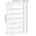 Casa si Gradina - Bucatarie si vesela - Accesorii bar - Carafe si decantoare - Suport sticle de vin, 42 sticle, maro, lemn masiv de pin - Infinity.ro