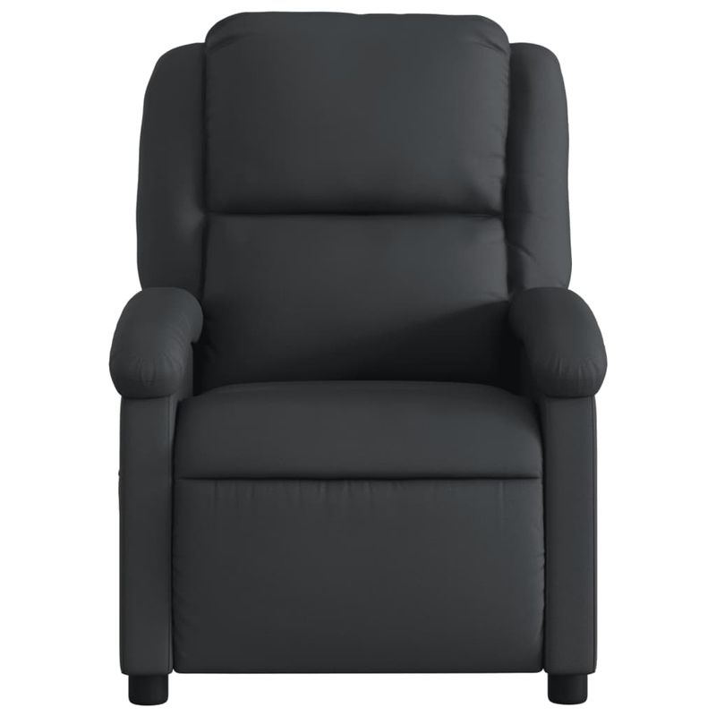 Casa si Gradina - Mobilier - Scaune si fotolii - Fotolii - Fotoliu rabatabil electric, negru, piele naturala - Infinity.ro