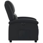 Casa si Gradina - Mobilier - Scaune si fotolii - Fotolii - Fotoliu rabatabil electric, negru, piele naturala - Infinity.ro
