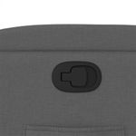 Casa si Gradina - Mobilier - Scaune si fotolii - Fotolii - Fotoliu rabatabil cu ridicare pe verticala, gri inchis, textil - Infinity.ro