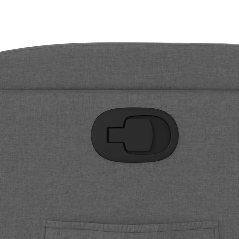 Casa si Gradina - Mobilier - Scaune si fotolii - Fotolii - Fotoliu rabatabil cu ridicare pe verticala, gri inchis, textil - Infinity.ro