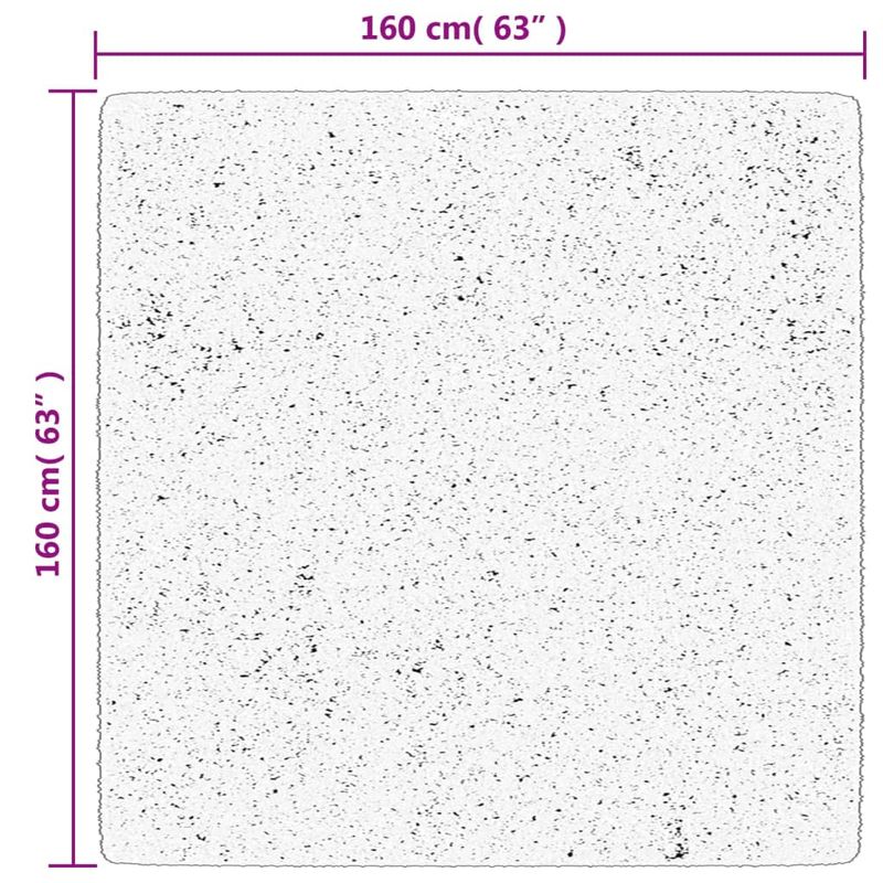 Casa si Gradina - Textile si covoare - Covoare - Covoare casa - Covor HUARTE, fir scurt, moale si lavabil, antracit, 160x160 cm - Infinity.ro