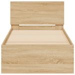 Casa si Gradina - Mobilier - Paturi si accesorii - Paturi - Cadru de pat cu tablie stejar sonoma 75x190 cm lemn prelucrat - Infinity.ro