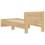 Casa si Gradina - Mobilier - Paturi si accesorii - Paturi - Cadru de pat cu tablie stejar sonoma 75x190 cm lemn prelucrat - Infinity.ro
