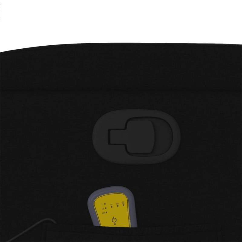 Ingrijire personala si Cosmetice - Sanatate si wellness - Articole wellness - Fotolii de masaj - Fotoliu rabatabil de masaj, cu ridicare, negru, material textil - Infinity.ro