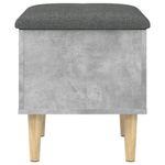 Casa si Gradina - Mobilier - Canapele si coltare - Banchete - Banca de depozitare, gri beton, 42x42x46 cm, lemn prelucrat - Infinity.ro