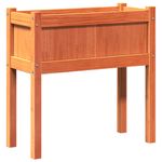 Casa si Gradina - Gradinarit si plante - Plante si ghivece - Ghivece si suporturi - Jardiniera gradina cu picioare maro ceruit 70x31x70 cm lemn pin - Infinity.ro