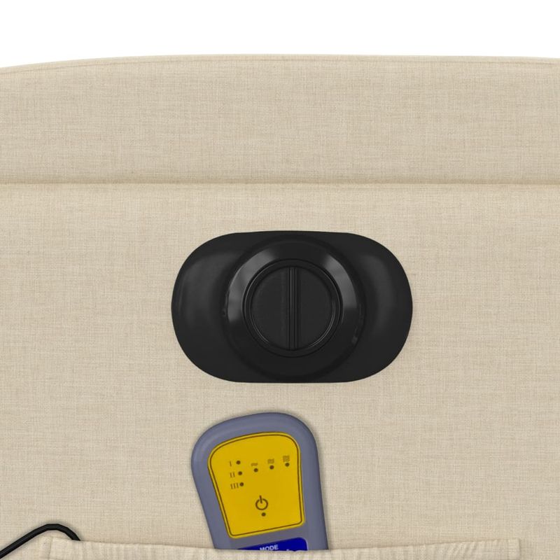 Ingrijire personala si Cosmetice - Sanatate si wellness - Articole wellness - Fotolii de masaj - Fotoliu electric de masaj rabatabil cu ridicare, crem, textil - Infinity.ro