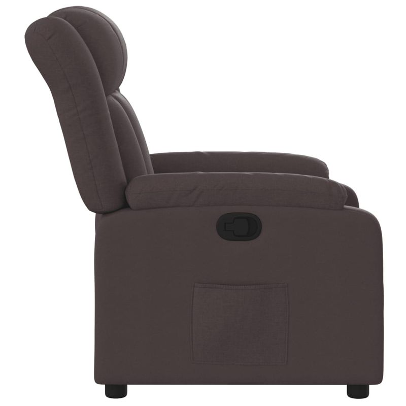 Casa si Gradina - Mobilier - Scaune si fotolii - Fotolii - Fotoliu rabatabil, maro inchis, material textil - Infinity.ro