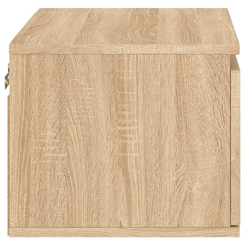 Casa si Gradina - Mobilier - Comode si corpuri - Noptiere - Noptiere montate pe perete cu lumini LED, 2 buc., stejar sonoma - Infinity.ro