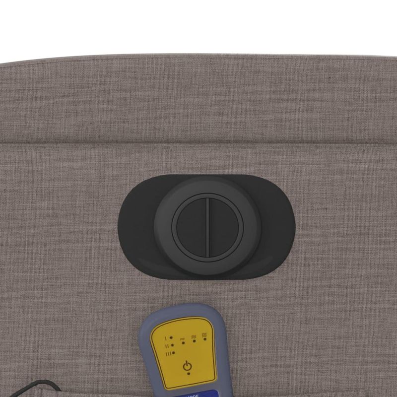 Ingrijire personala si Cosmetice - Sanatate si wellness - Articole wellness - Fotolii de masaj - Fotoliu electric de masaj rabatabil, gri taupe, textil - Infinity.ro