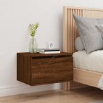 Casa si Gradina - Mobilier - Comode si corpuri - Noptiere - Noptiera montata pe perete cu lumini LED, stejar maro - Infinity.ro