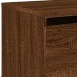 Casa si Gradina - Mobilier - Comode si corpuri - Noptiere - Noptiera montata pe perete cu lumini LED, stejar maro - Infinity.ro