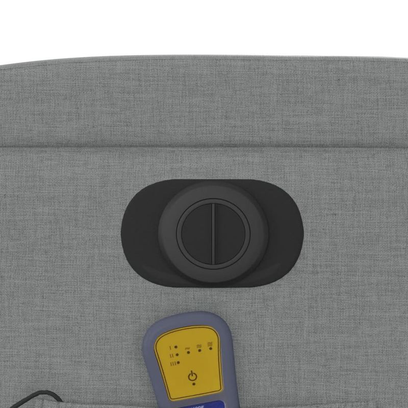 Ingrijire personala si Cosmetice - Sanatate si wellness - Articole wellness - Fotolii de masaj - Fotoliu electric de masaj rabatabil, gri deschis, microfibra - Infinity.ro