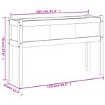 Casa si Gradina - Gradinarit si plante - Plante si ghivece - Ghivece si suporturi - Jardiniera de gradina cu picioare 110x31x70cm lemn masiv de pin - Infinity.ro