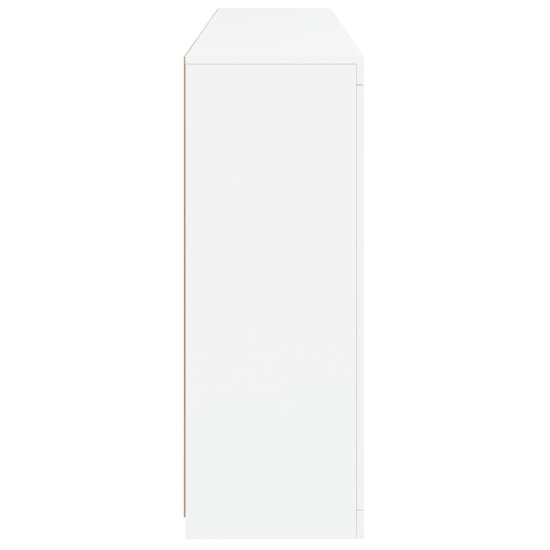 Casa si Gradina - Mobilier - Comode si corpuri - Comode - Servanta cu lumini LED, 3 buc., alb, lemn prelucrat - Infinity.ro